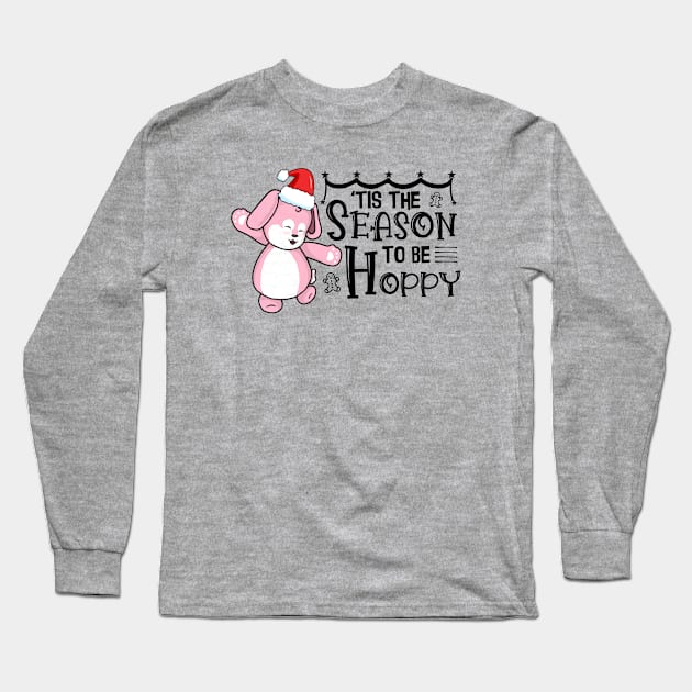 'Tis The Season To Be Hoppy Long Sleeve T-Shirt by the-krisney-way